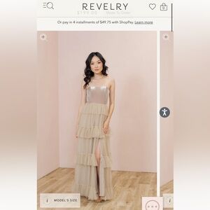 Frankie Convertible Velvet + Tulle Dress - Champagne Velvet / Cappuccino Tulle